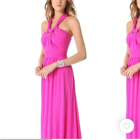 ISSA Halter Cutout Gown worn once - Picture 3 of 3